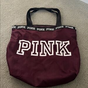 Pink Maroon Tote Bag